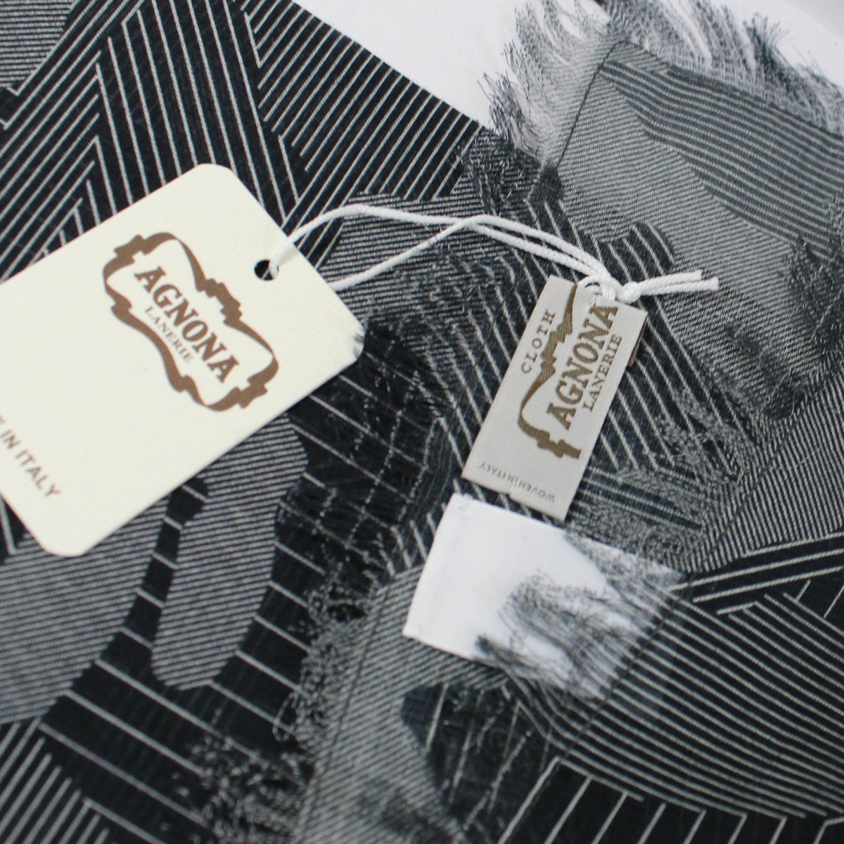 Black Silver Extra Long Shawl