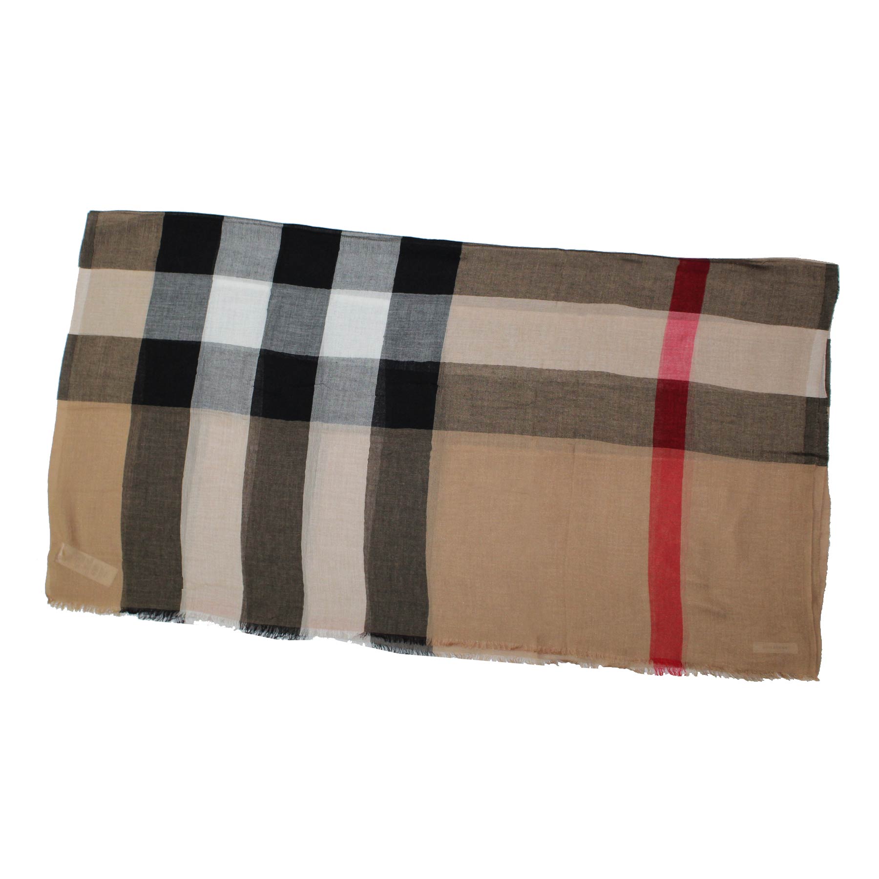 Burberry Scarf Giant Check Gauze New