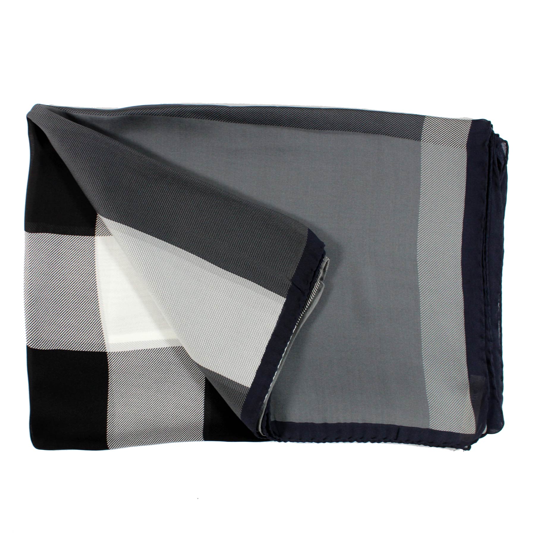 Burberry Scarf Giant Check Gray 
