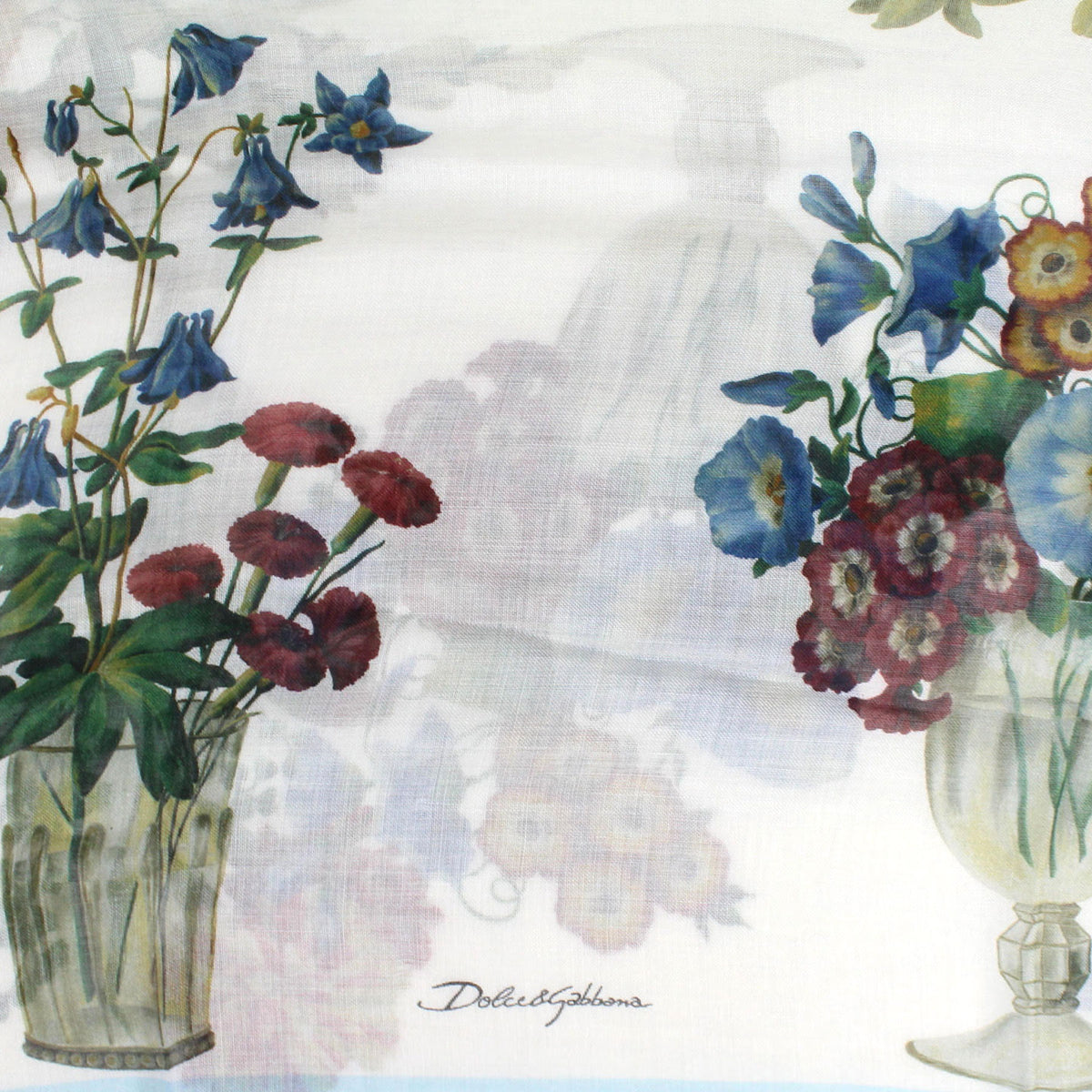 Dolce &amp; Gabbana Scarf Extra Large Square Cashmere Silk Shawl