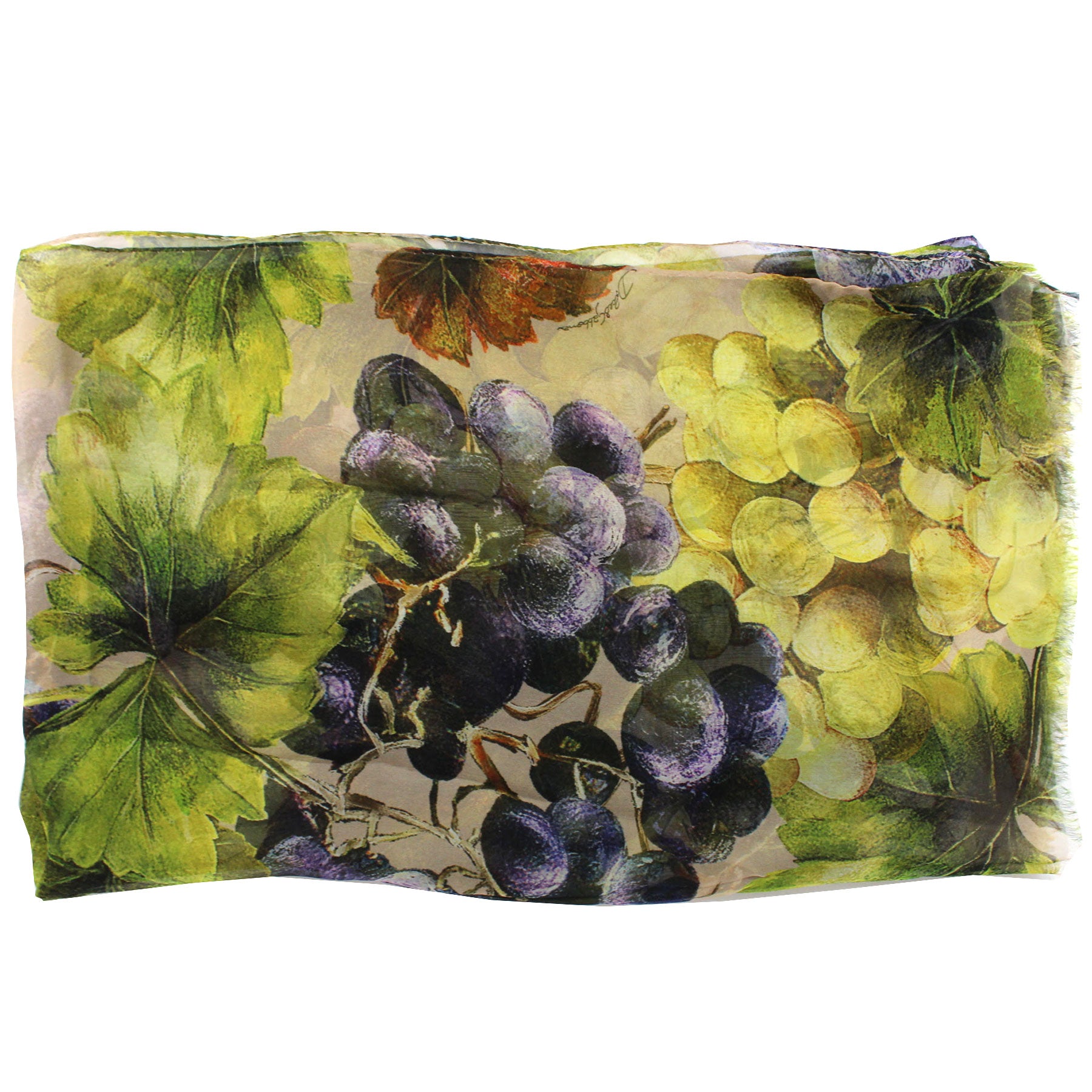 Dolce & Gabbana Women Scarf Green Purple Floral - Chiffon Silk Shawl
