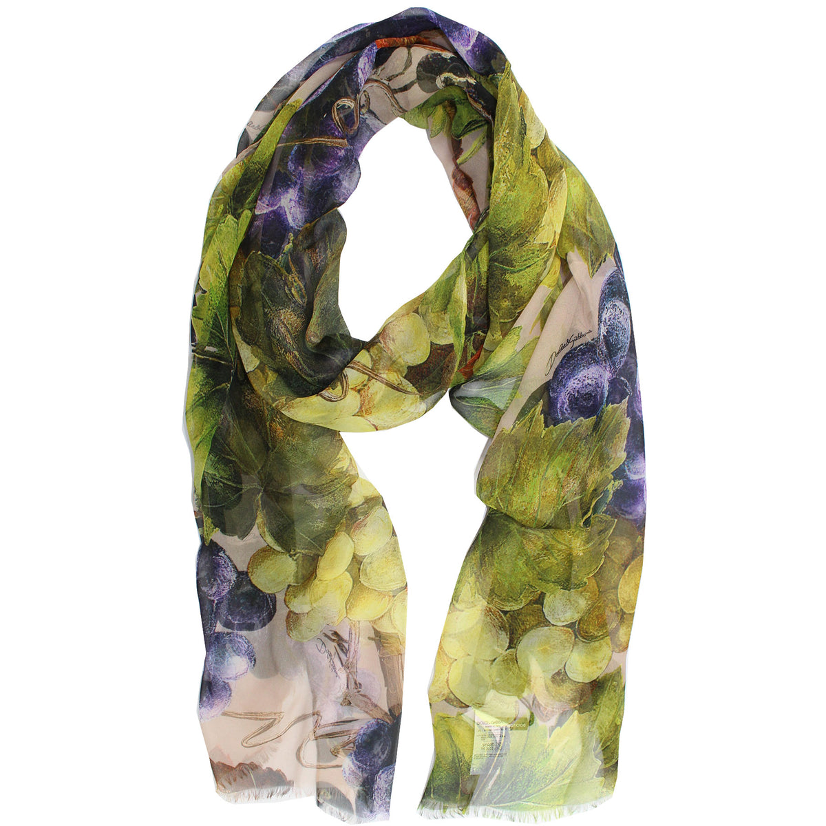 Dolce &amp; Gabbana Women Scarf  Chiffon Silk Shawl