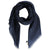 Elie Saab Scarf Navy Design - Extra Large 55 Inch Square Wool Silk Wrap