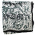 Ermanno Scervino Scarf Black Gray Ornamental Design - Large Twill Silk Scarf 