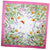 Salvatore Ferragamo Silk Scarf Pink Floral Alissa - Large 36 Inch Square Foulard