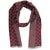 Gucci Scarf Maroon Gray GG Wool Silk Shawl