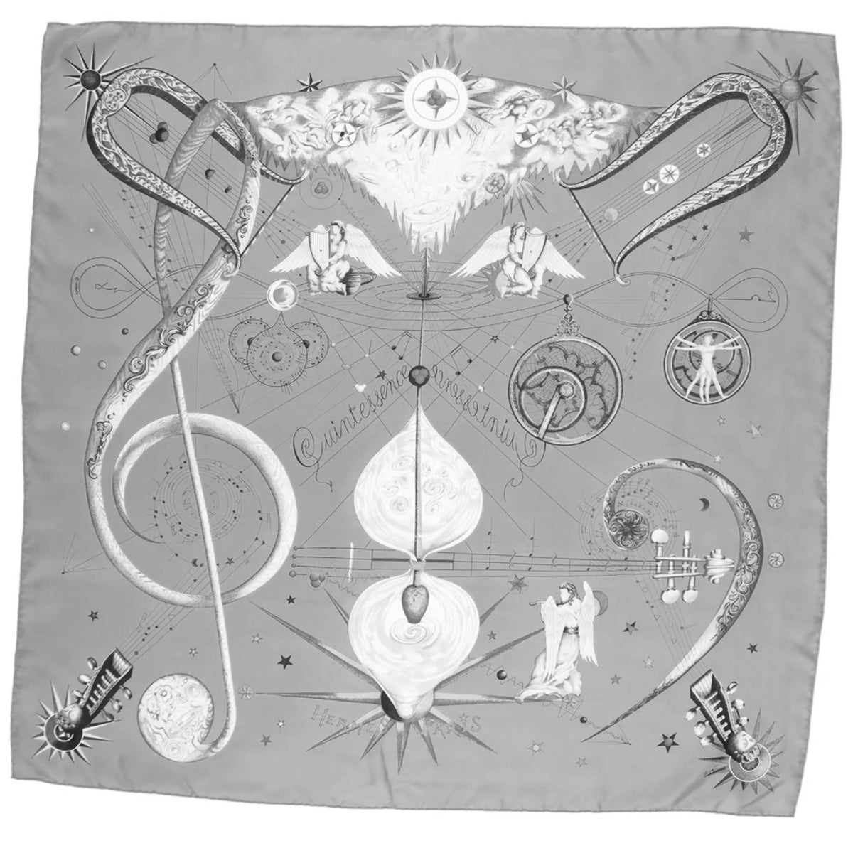 Hermes Scarf Fuchsia Quintessence - Extra Large Chiffon Silk Square Scarf