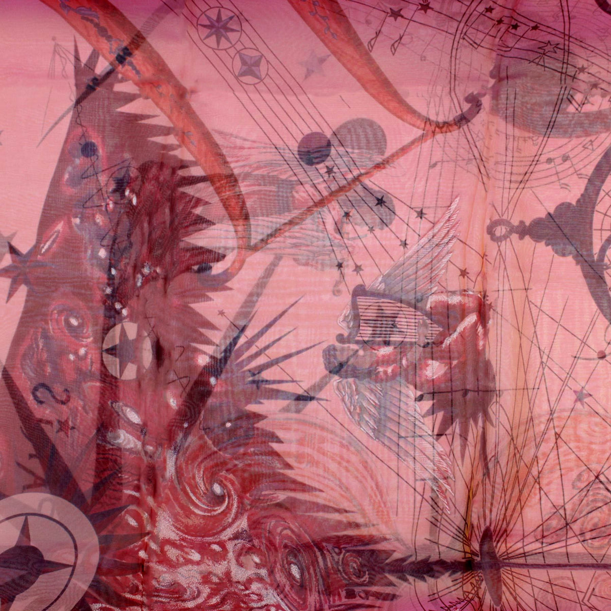 Hermes Scarf  Extra Large Chiffon Silk Square Scarf