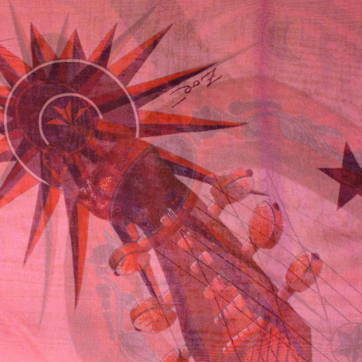 Hermes Scarf Red Quintessence - Extra Large Chiffon Silk Square Scarf