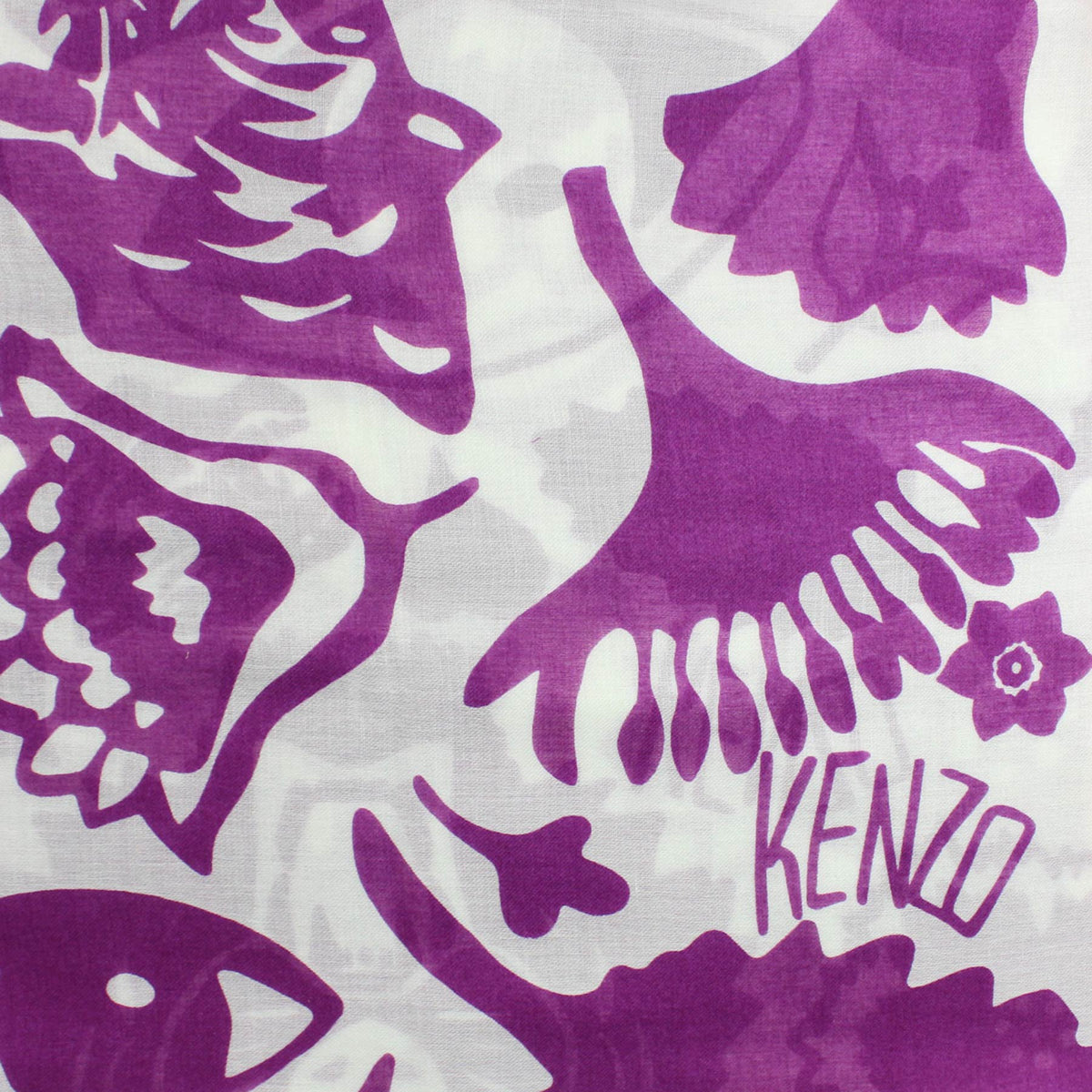 Kenzo Scarf Magenta Pink Signature 