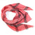 Kenzo Scarf Red Geoemtric Design - Extra Large Viscose Cotton Wrap