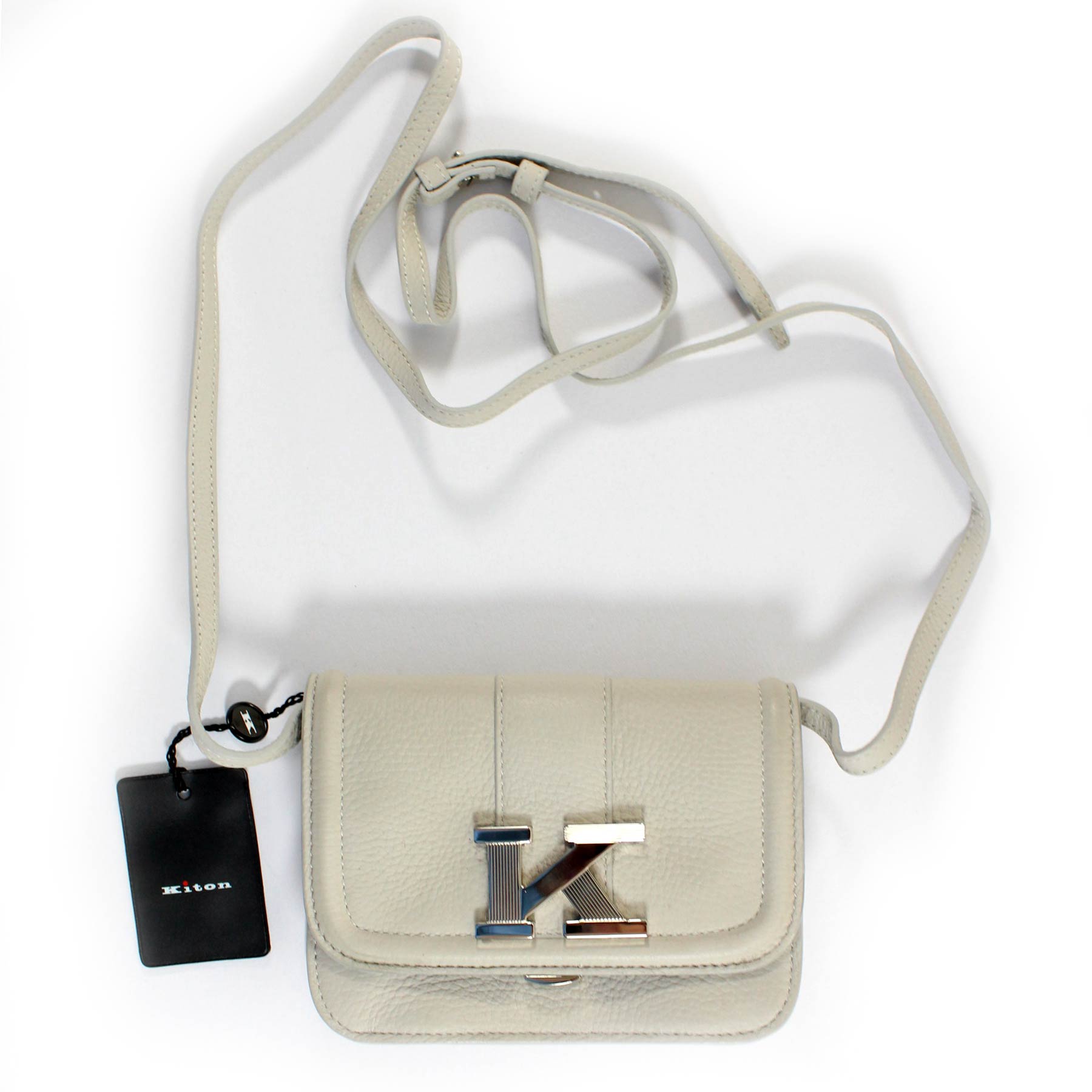 Tan T-Lock small grained-leather cross-body bag