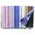 Christian Lacroix Scarf Original Print Blue Pink Green Stripes Design - Extra Large Silk Wrap