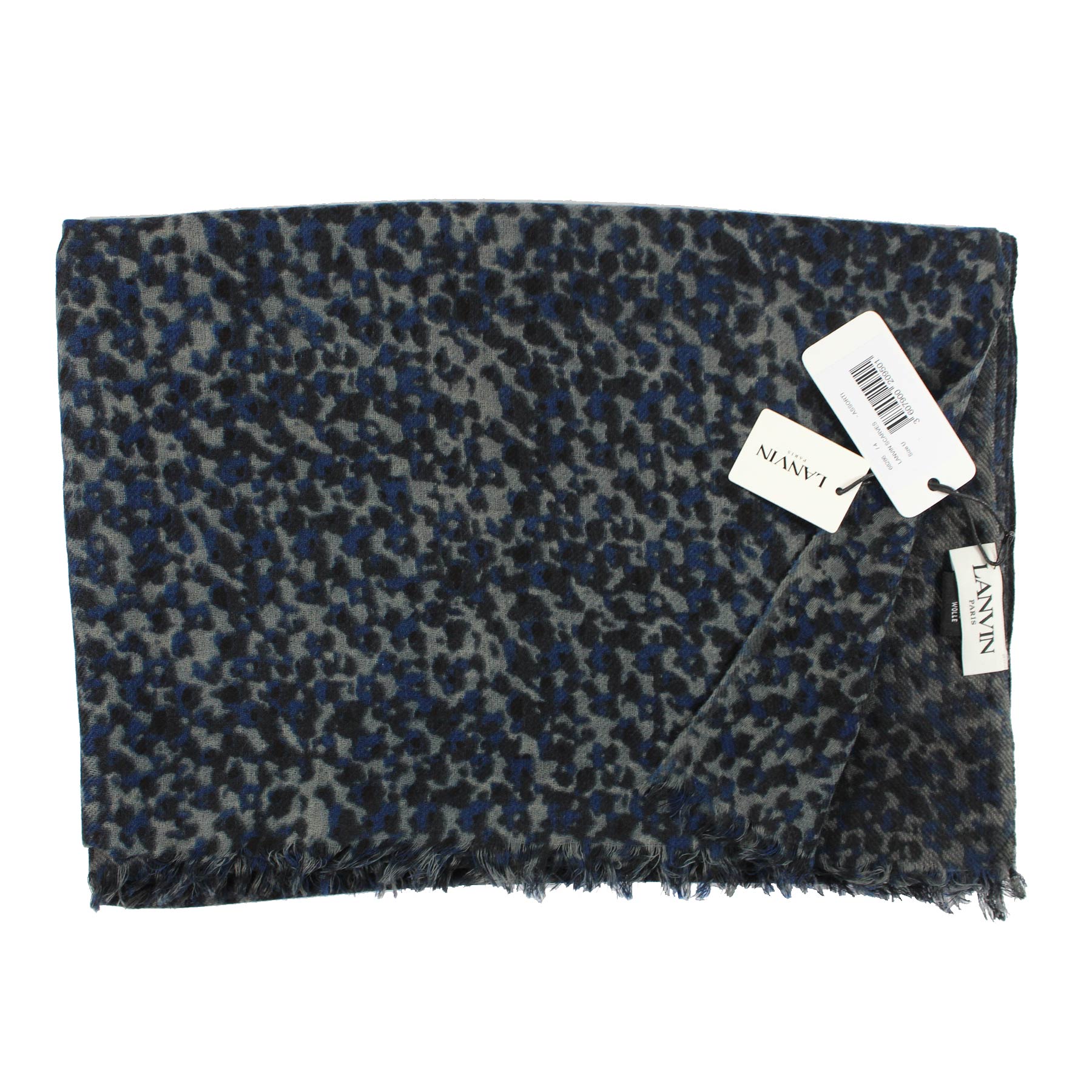 Gray Black Dark Blue Scarf