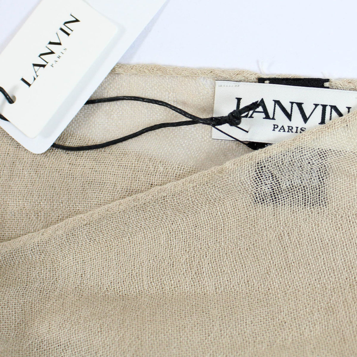 Lanvin Scarf Beige - Cashmere Silk Shawl