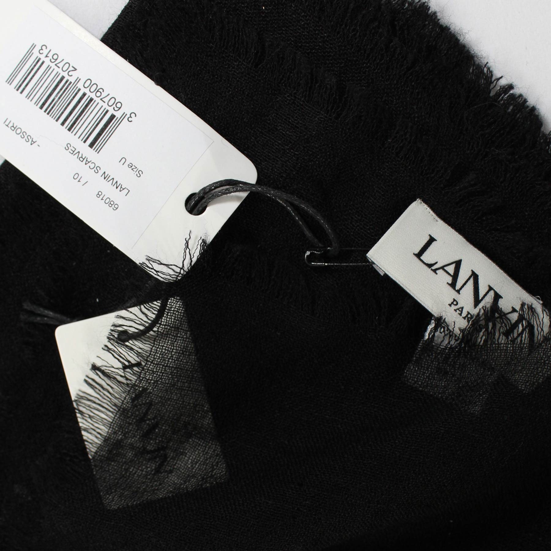 Lanvin Scarf Black - Cashmere Silk Shawl
