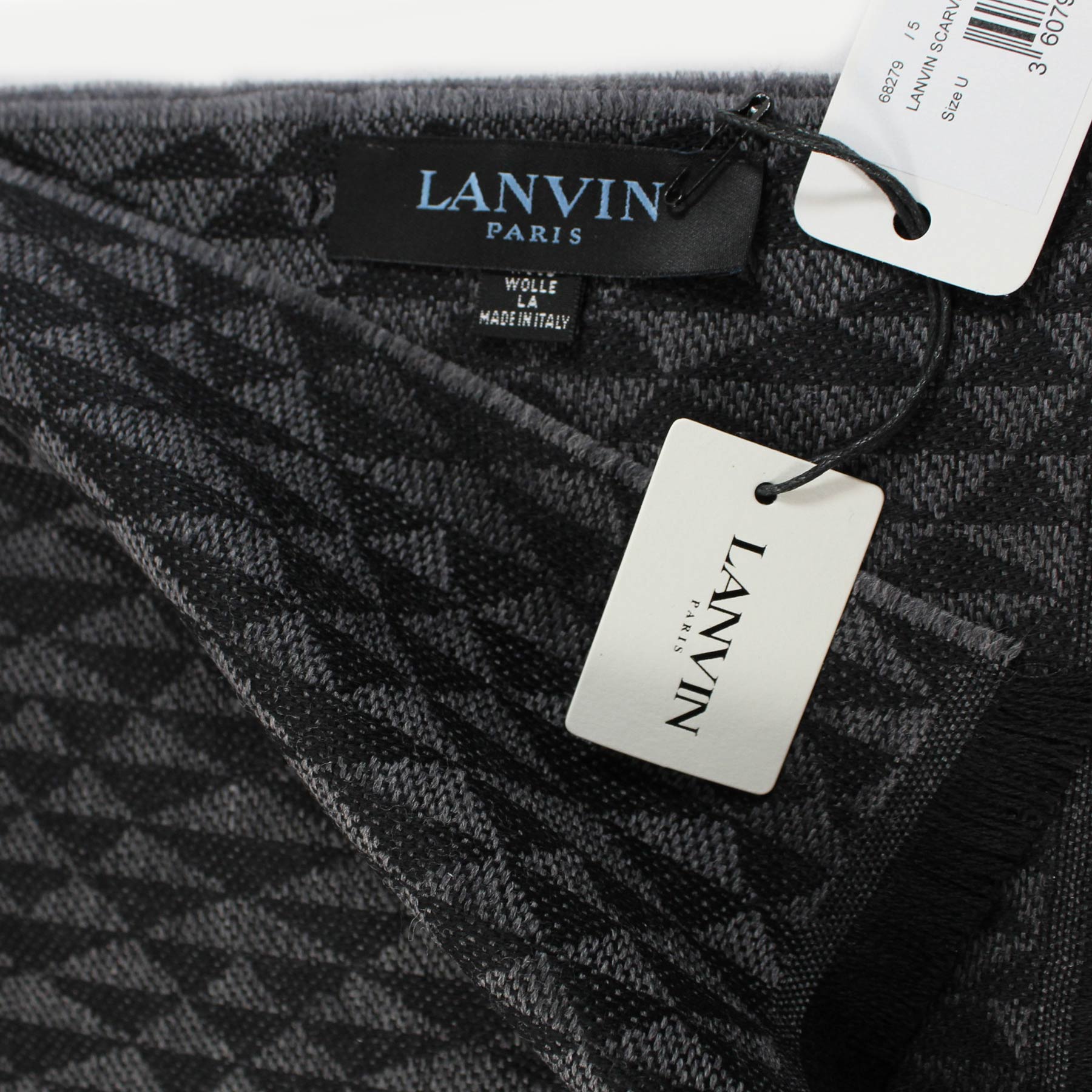 Lanvin Logo-Tag Cashmere Scarf