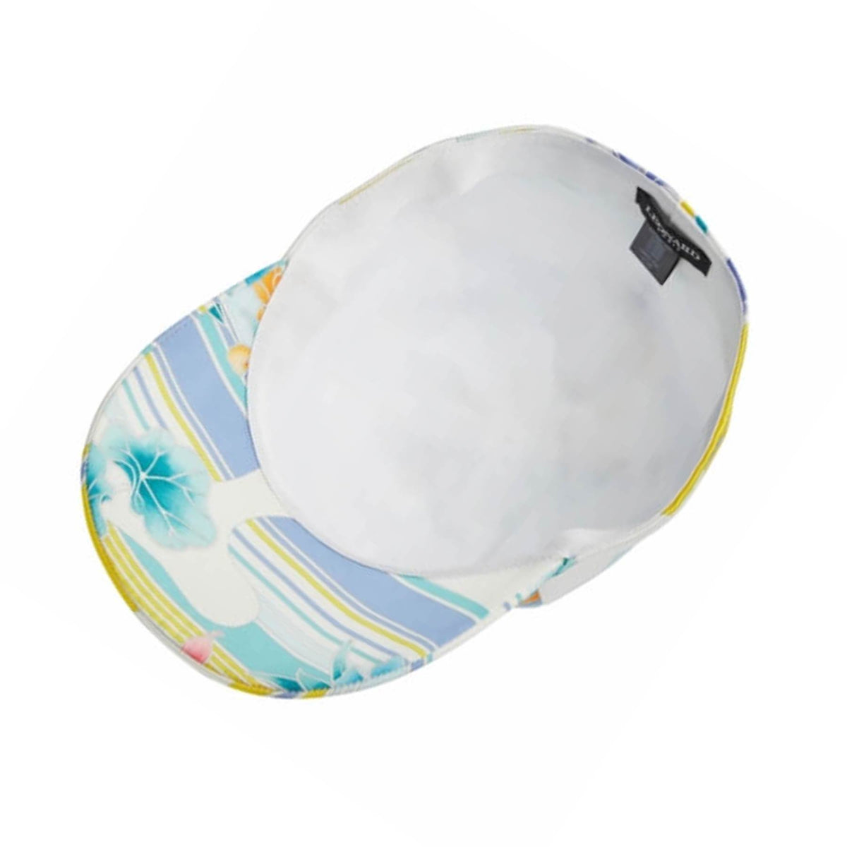 Leonard Paris Cap White Blue Turquoise Design - Women Collection Hat FINAL SALE
