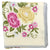 Loewe Silk Scarf Cream Pink Gray Floral - Large Square Scarf