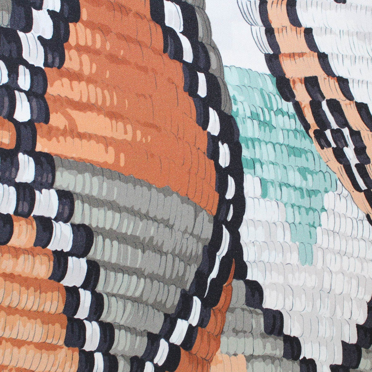 Longchamp Scarf Paniers d'Art - Large Twill Silk Square Scarf