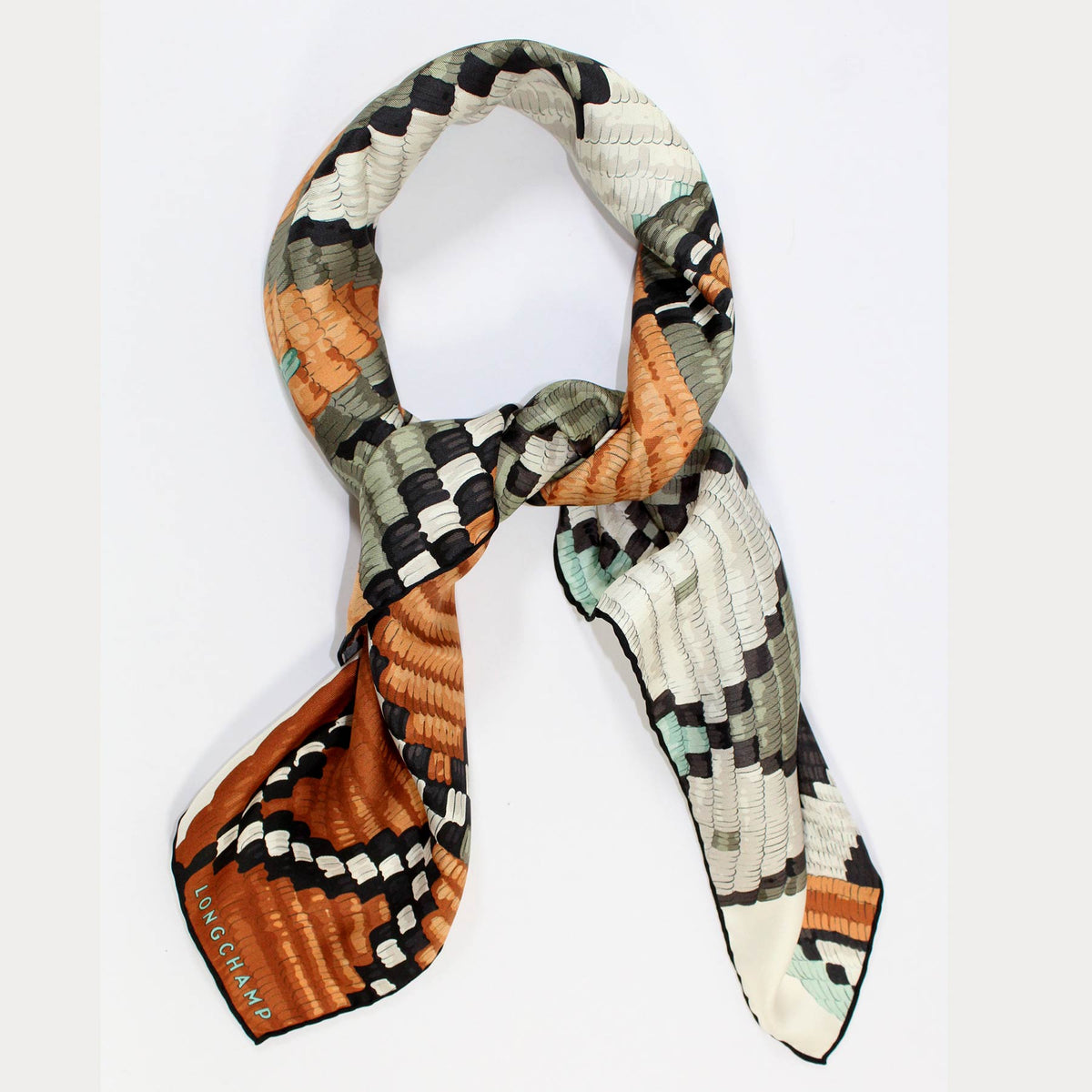 Large Twill Silk Square Scarf New