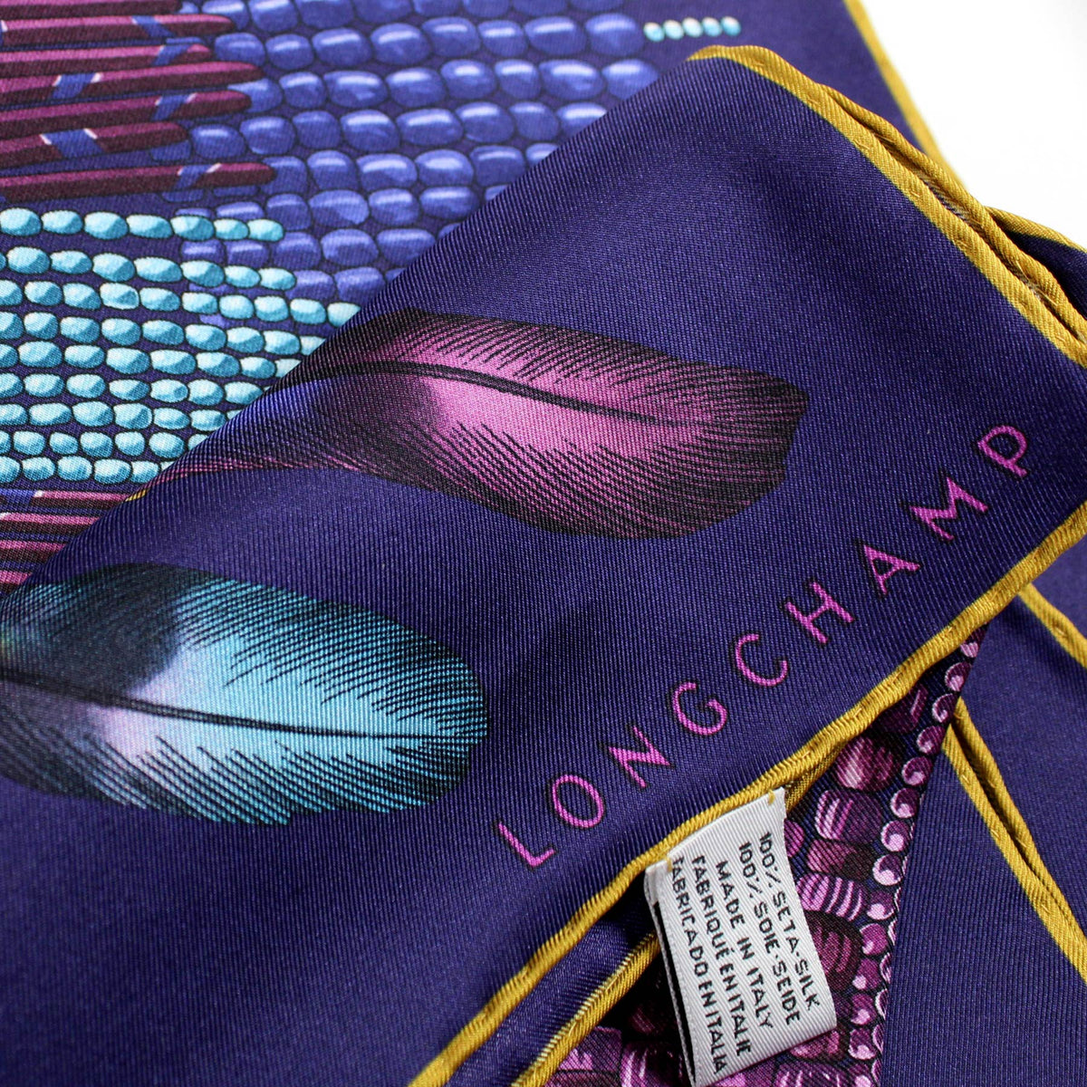 Longchamp Scarf Purple COLLIER MASSAÏ Design