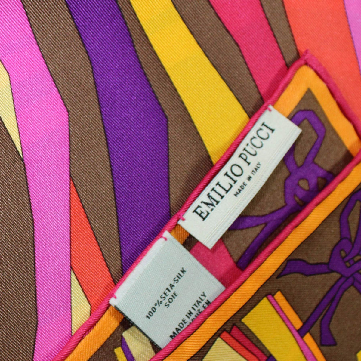 Emilio Pucci Twill Silk Square Scarf