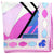 Emilio Pucci Silk Scarf Pink Blue Design - Large Twill Silk Square Scarf
