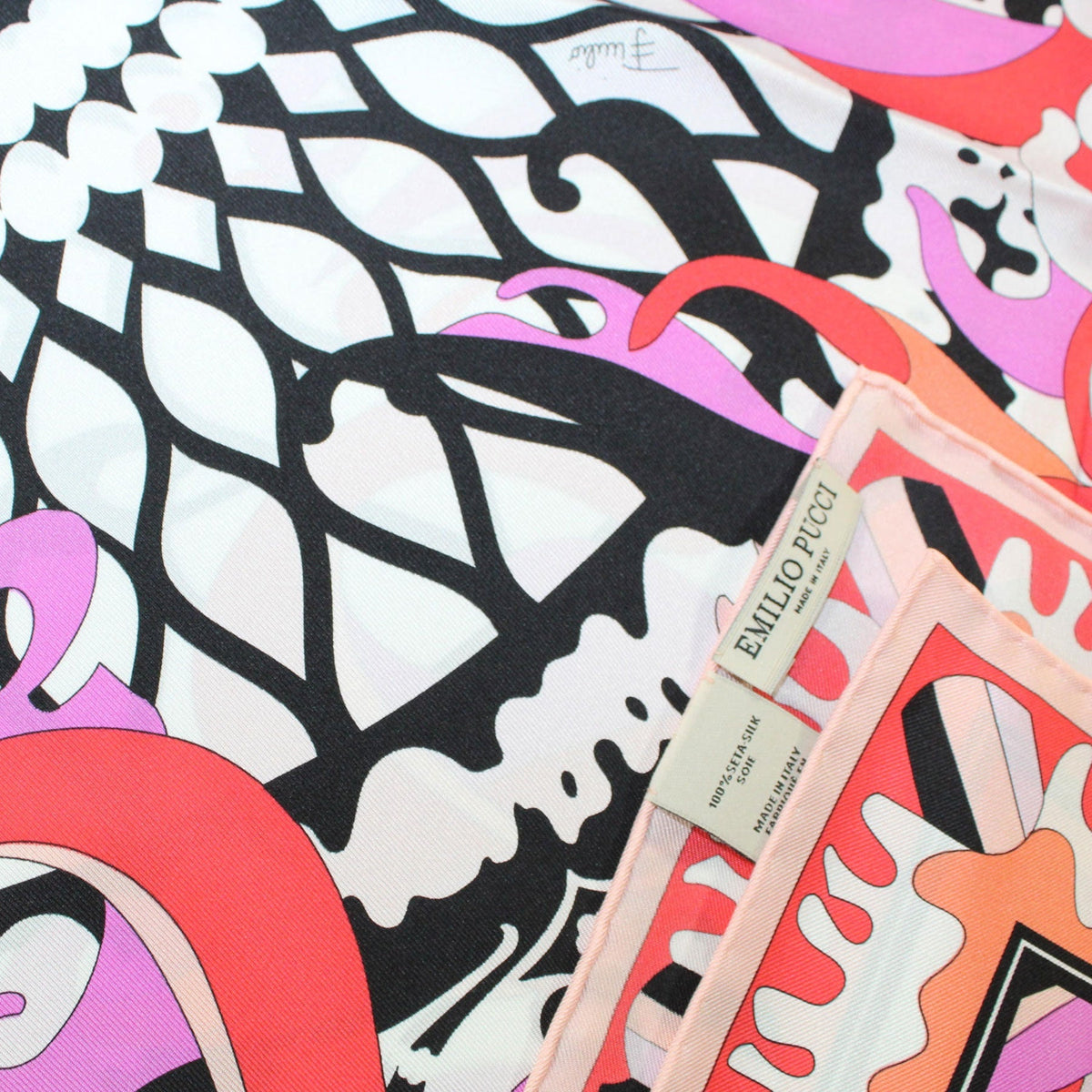Emilio Pucci Silk Scarf - Large Twill Silk Square Scarf