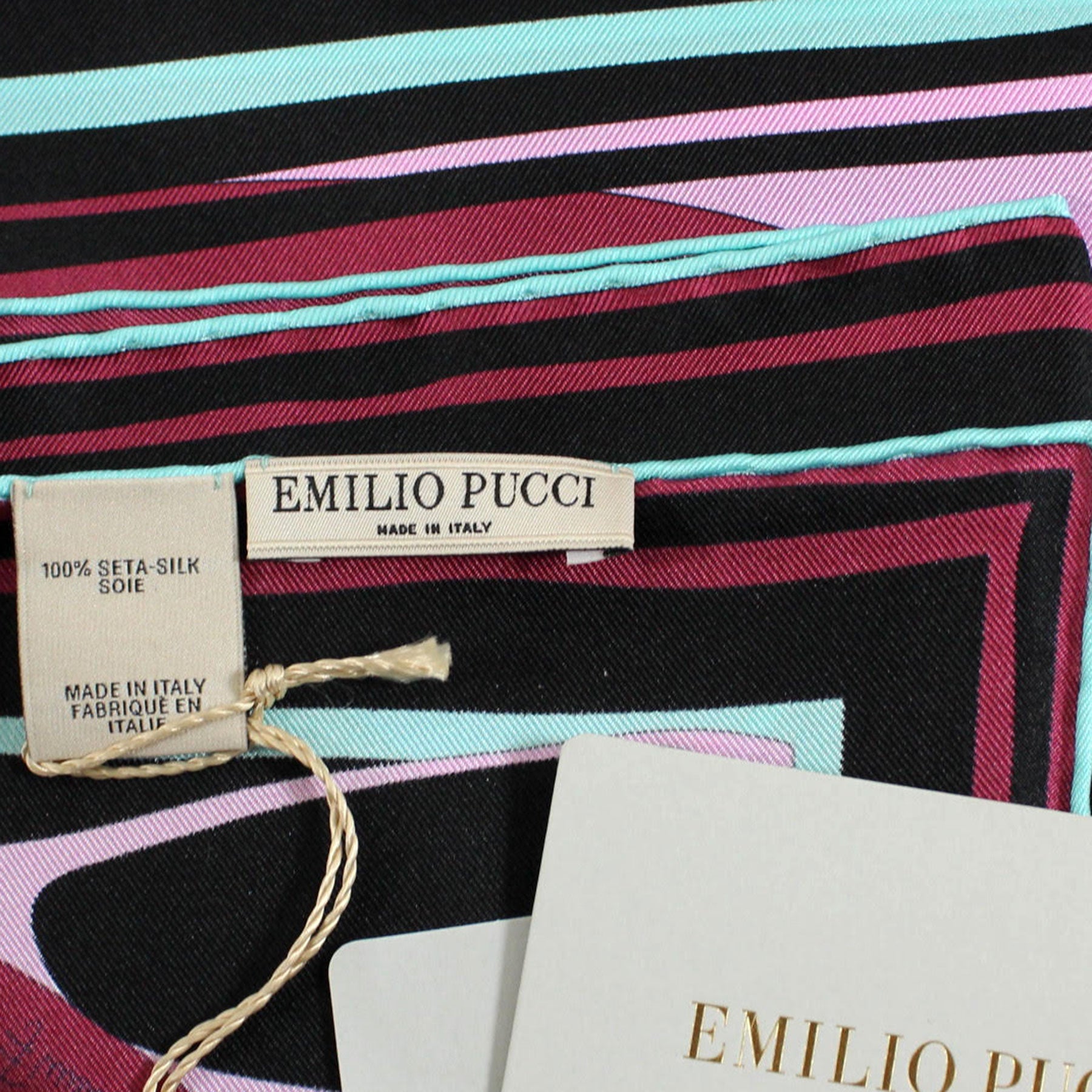 Emilio Pucci large square 88cm 34″ Scarf Silk Scarf Pucci pink