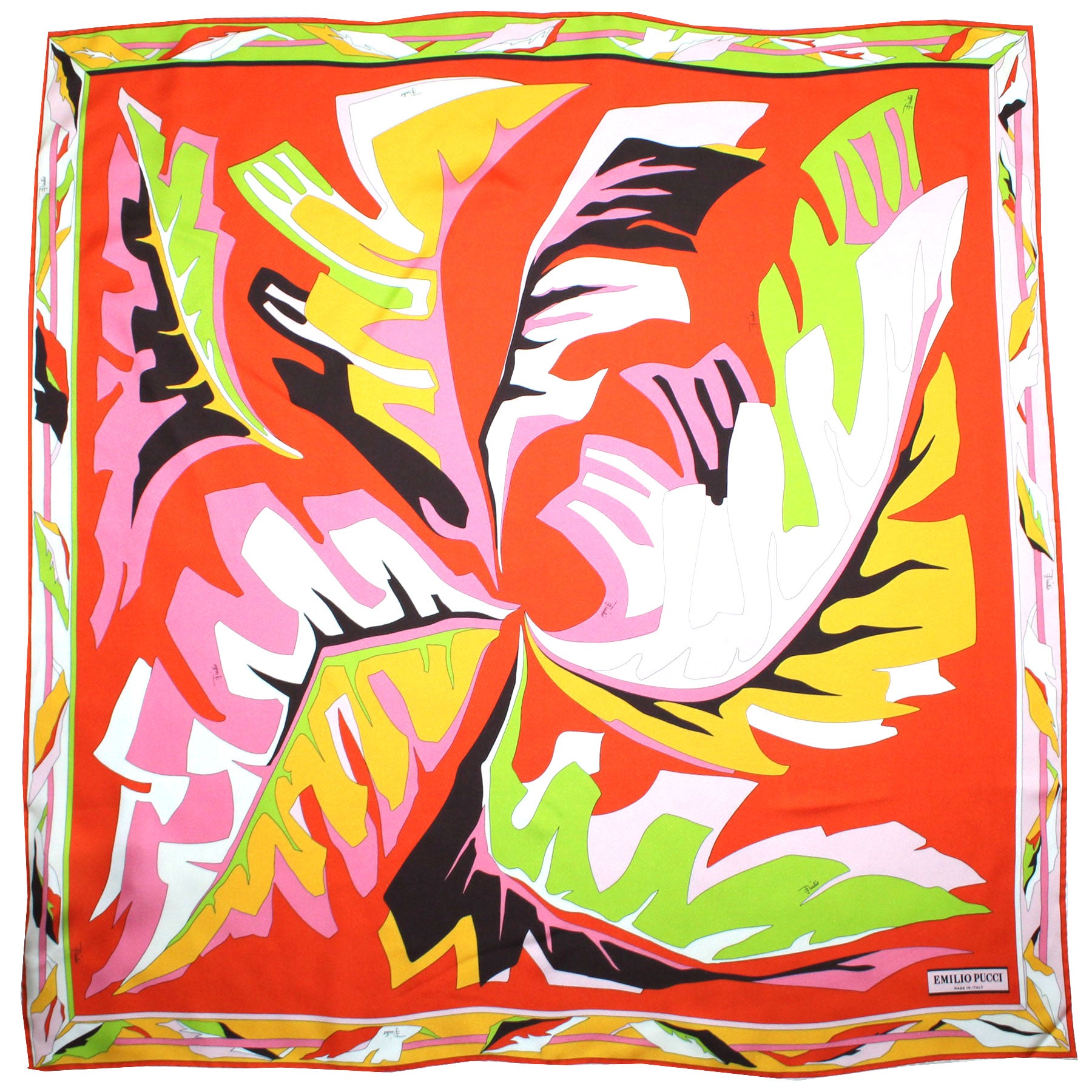 EMILIO PUCCI SILK SCARF 70s Silk scarf, abstract  - Bertolami