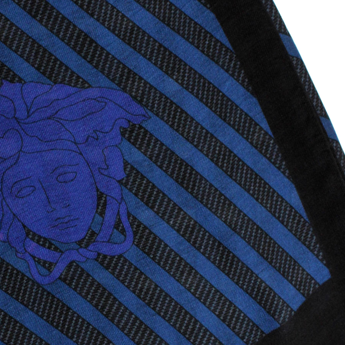 Versace Scarf Black Dark Blue 