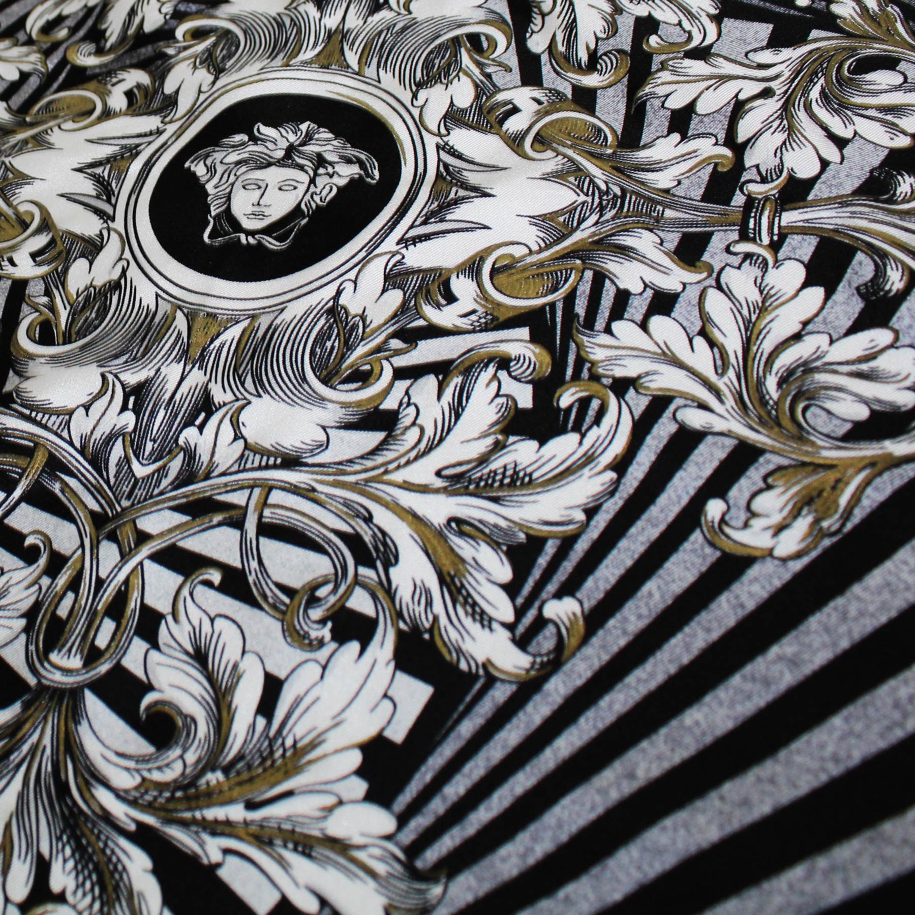 Versace Silk Scarf in Black